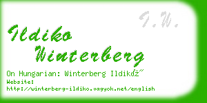 ildiko winterberg business card